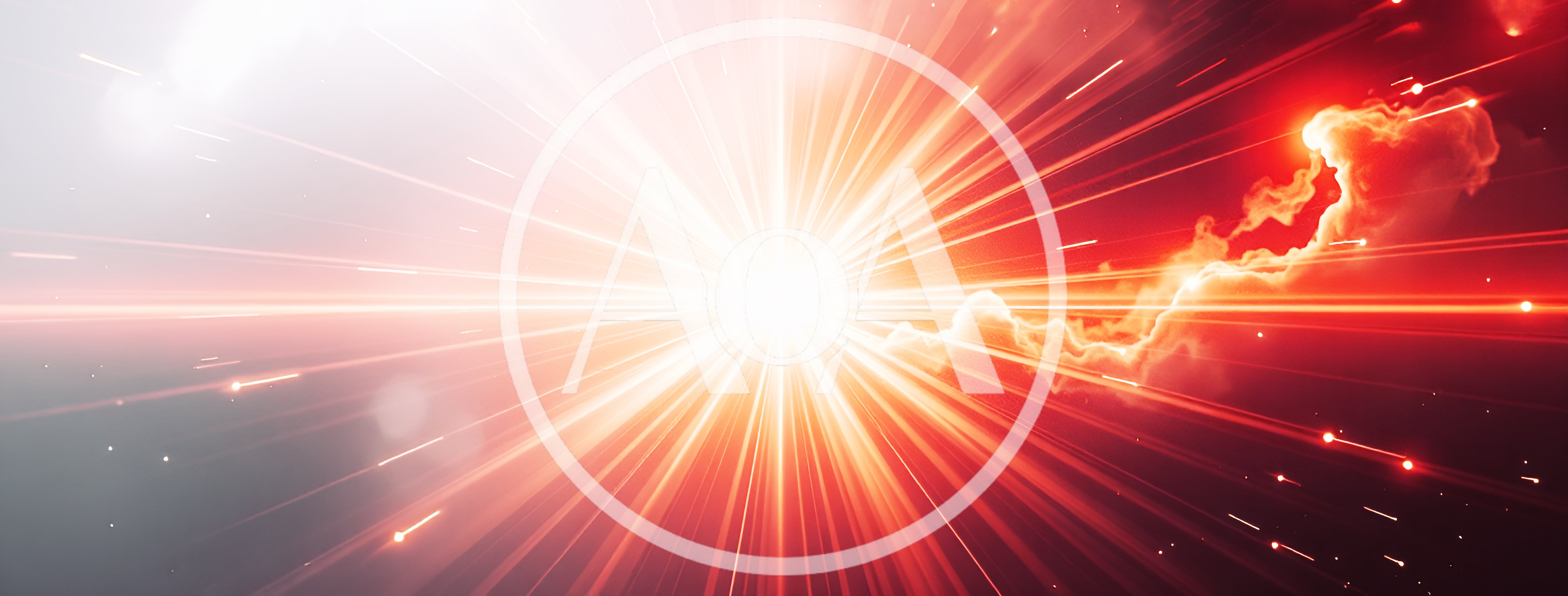 Abstract Cosmic Explosion With Radiant Light Rays