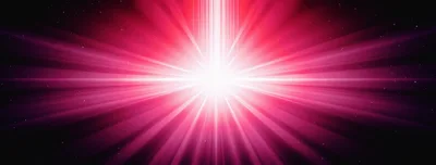 Abstract Red Light Burst With Radiant Beams