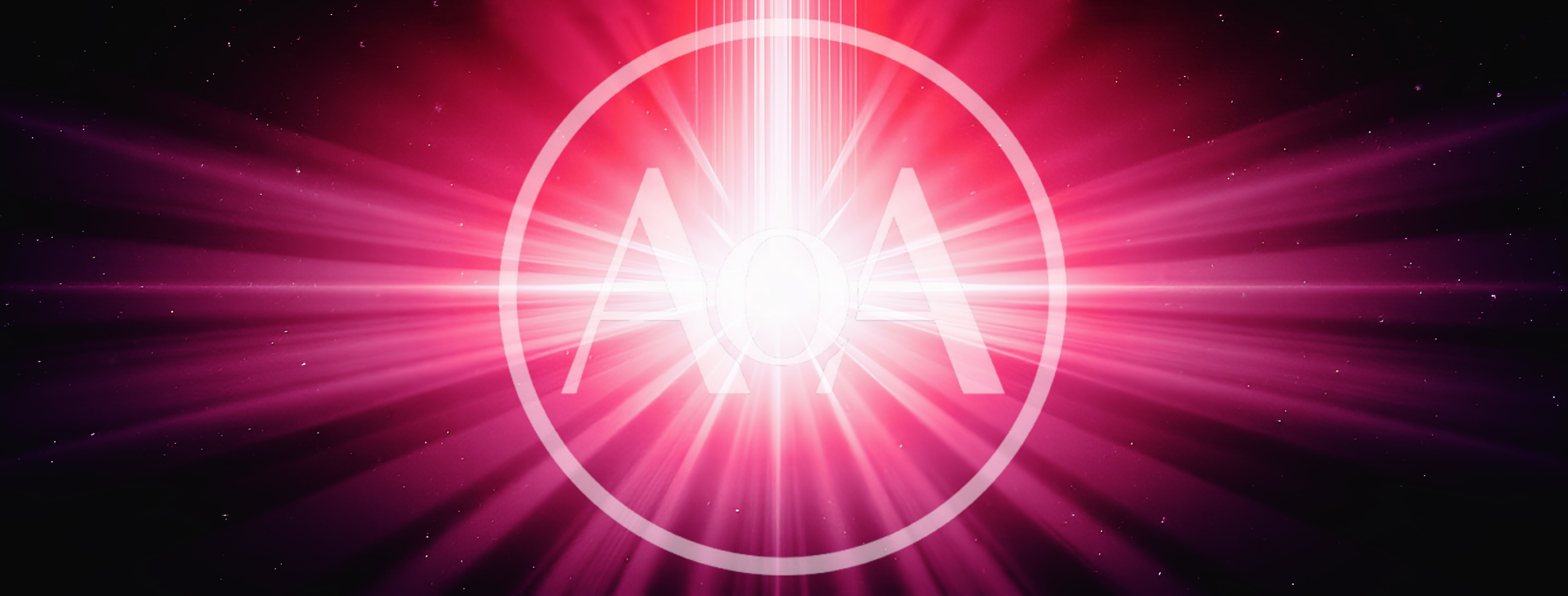 Abstract Red Light Burst With Radiant Beams