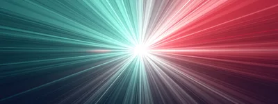 Abstract Light Speed Motion Background With Teal And Red
