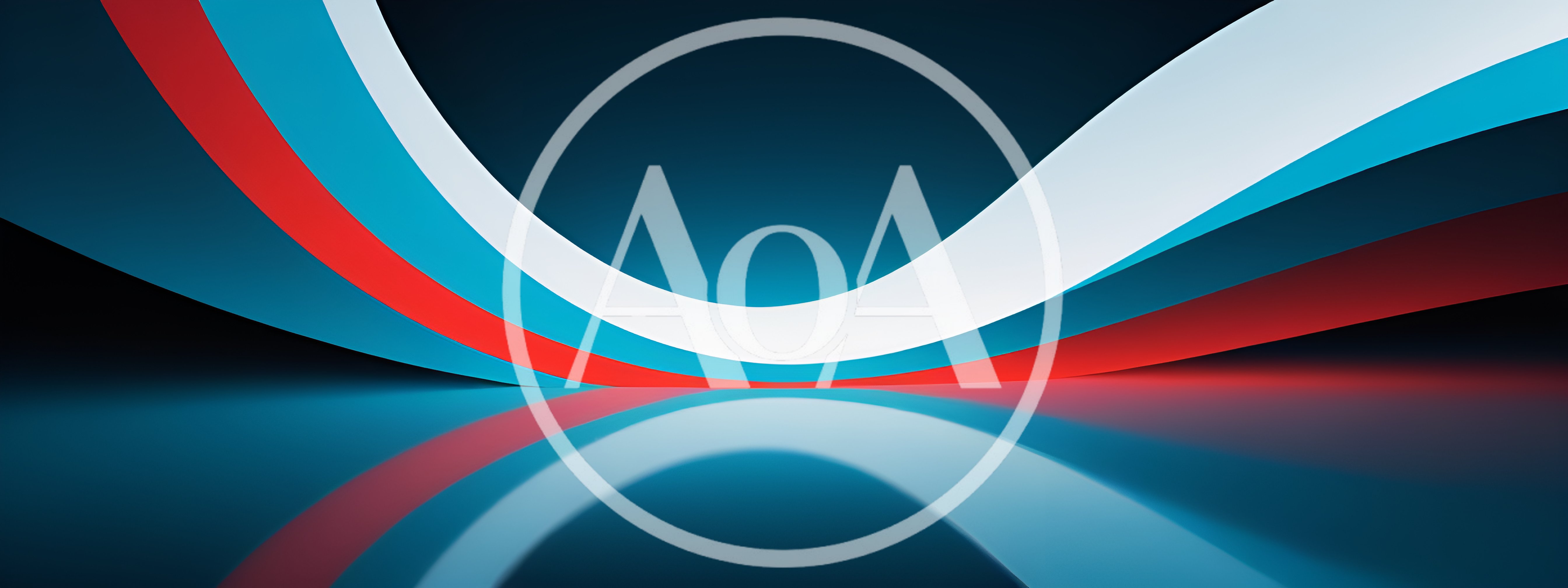 Abstract Curved Neon Light Waves Background