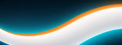 Abstract Wave Background With Orange And Teal Glow