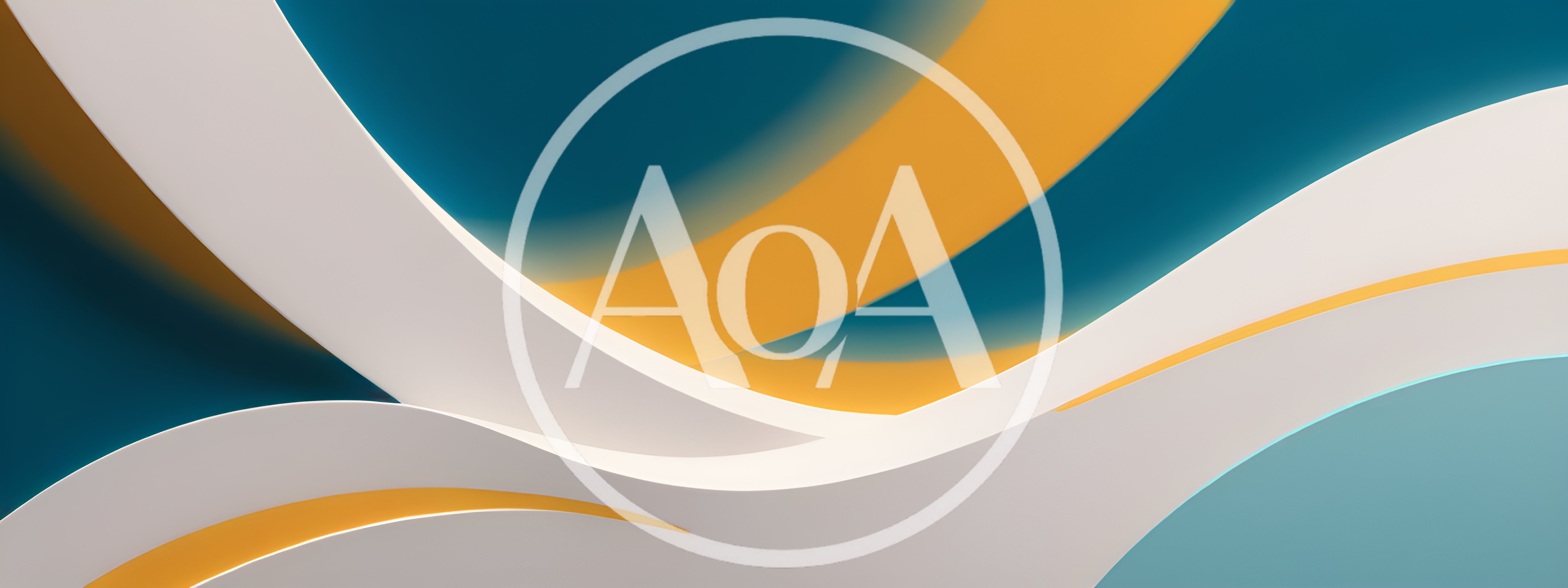 Abstract 3D Background With Flowing White And Yellow Curves