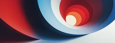 Abstract Spiral Tunnel With Vibrant Gradient Colors