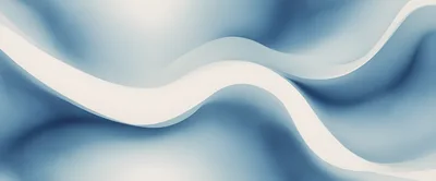 Abstract Blue Wavy Background With Soft Light Curves