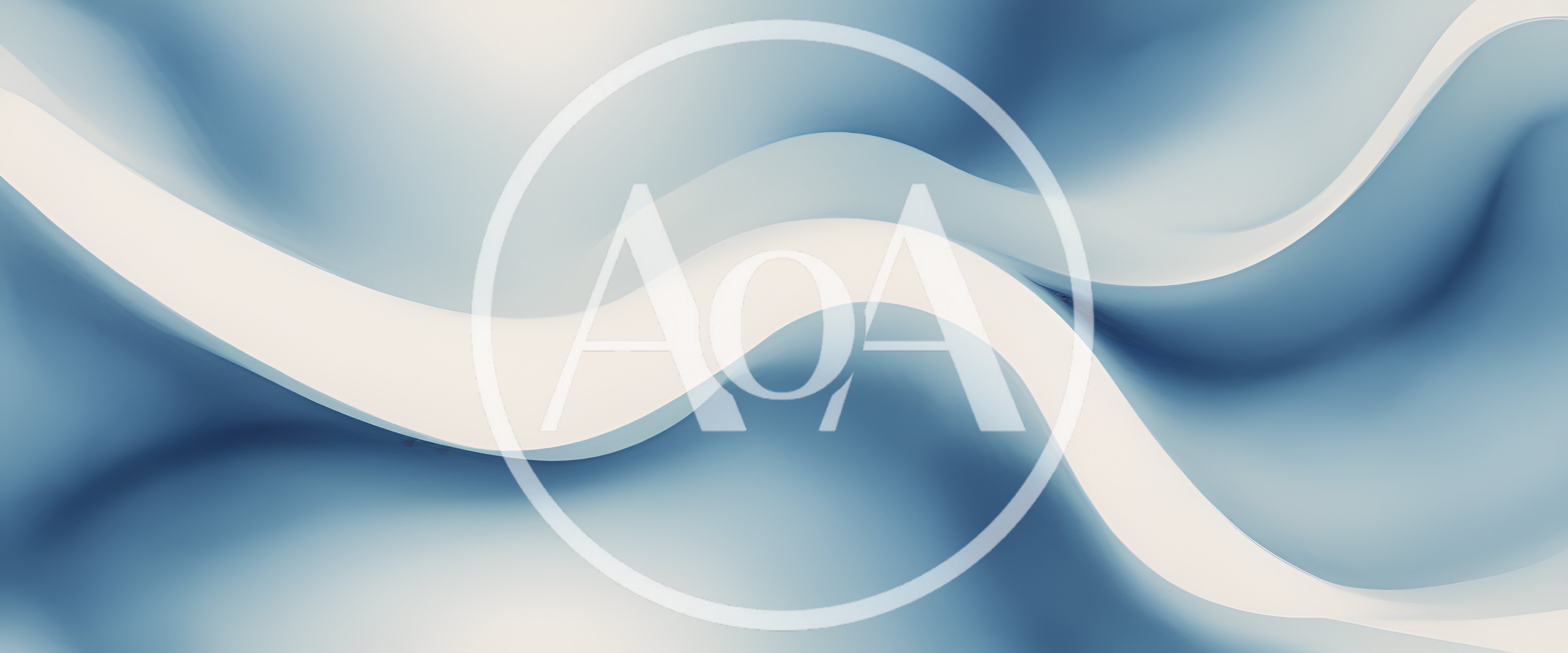 Abstract Blue Wavy Background With Soft Light Curves