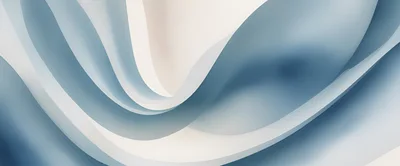 Abstract Blue And White Flowing Wave Background