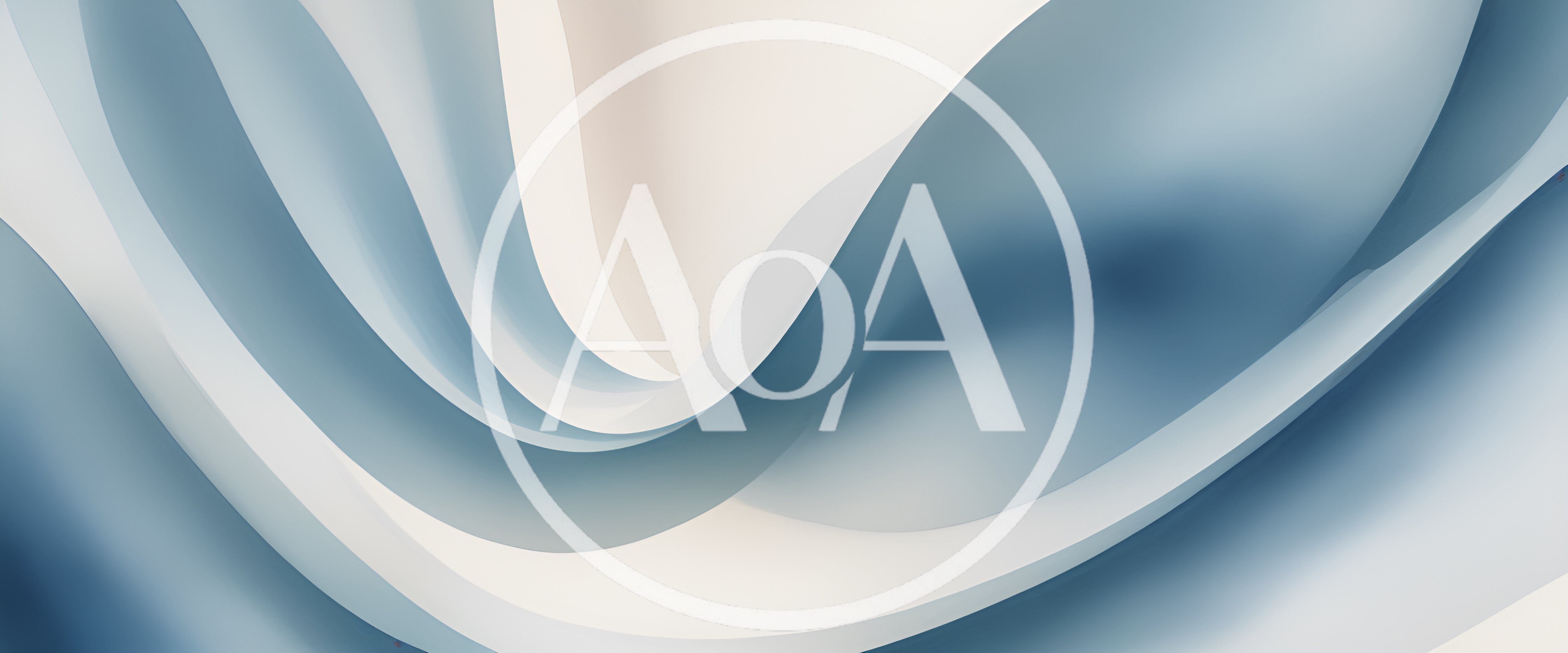 Abstract Blue And White Flowing Wave Background