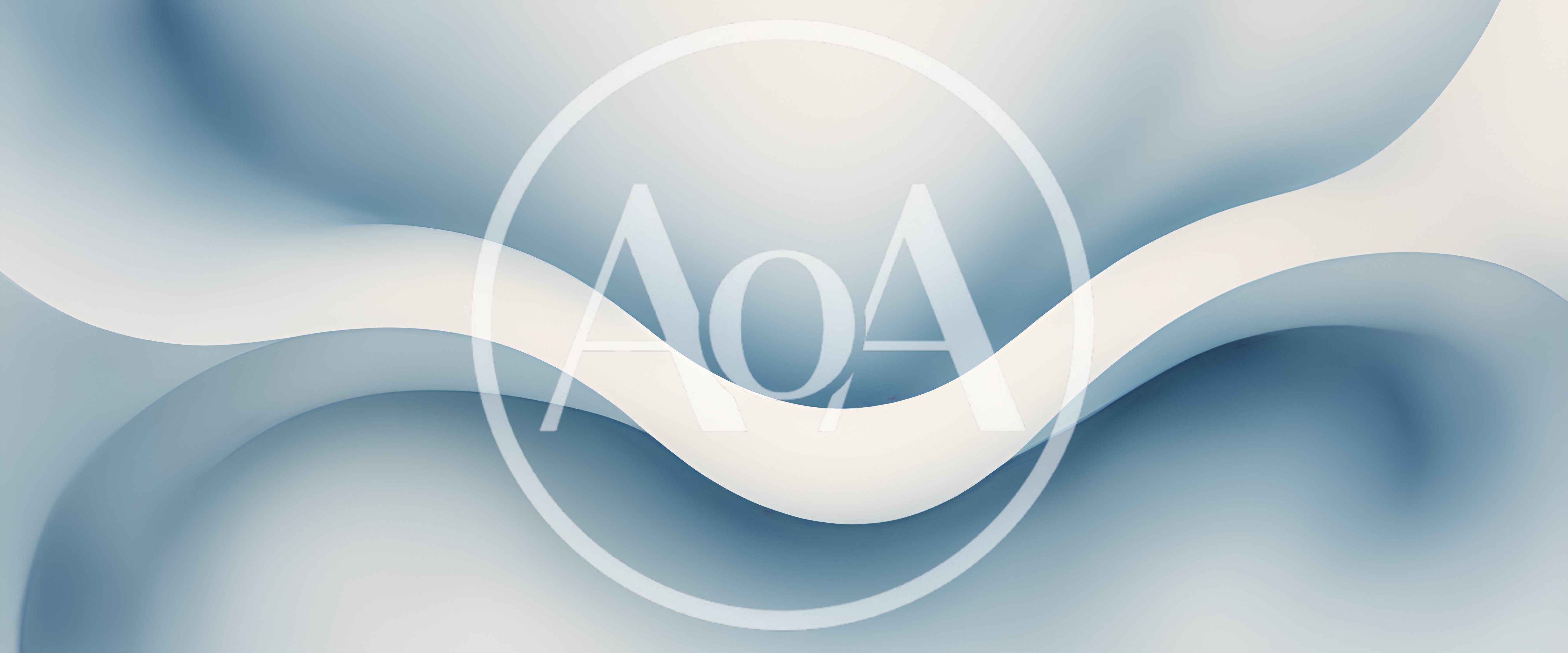 Abstract Blue And White Wavy Fluid Background