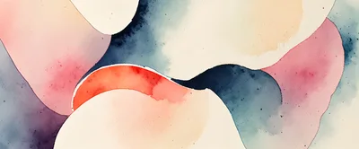 Abstract Watercolor Background With Soft Organic Shapes
