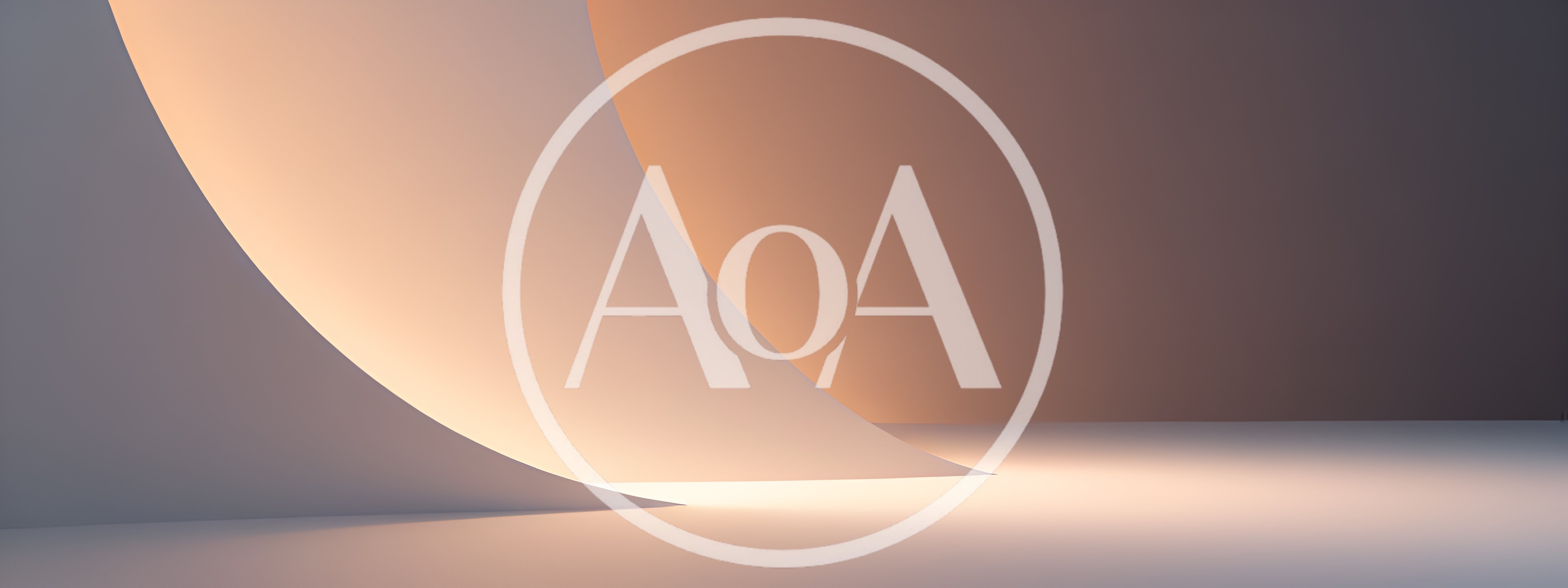 Abstract Minimalist Curved Wall With Warm Lighting