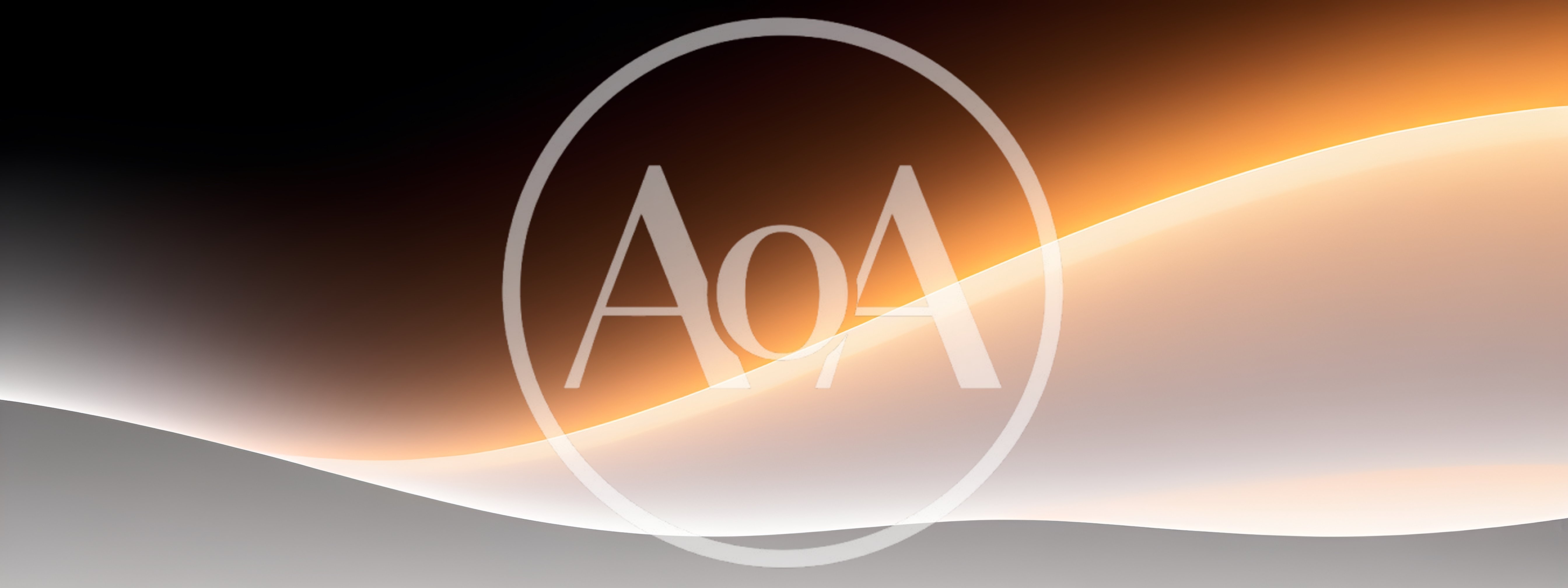 Abstract Glowing Wave Background With Golden Light