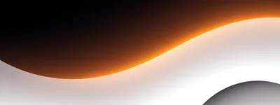 Abstract Glowing Orange And White Curved Wave Background