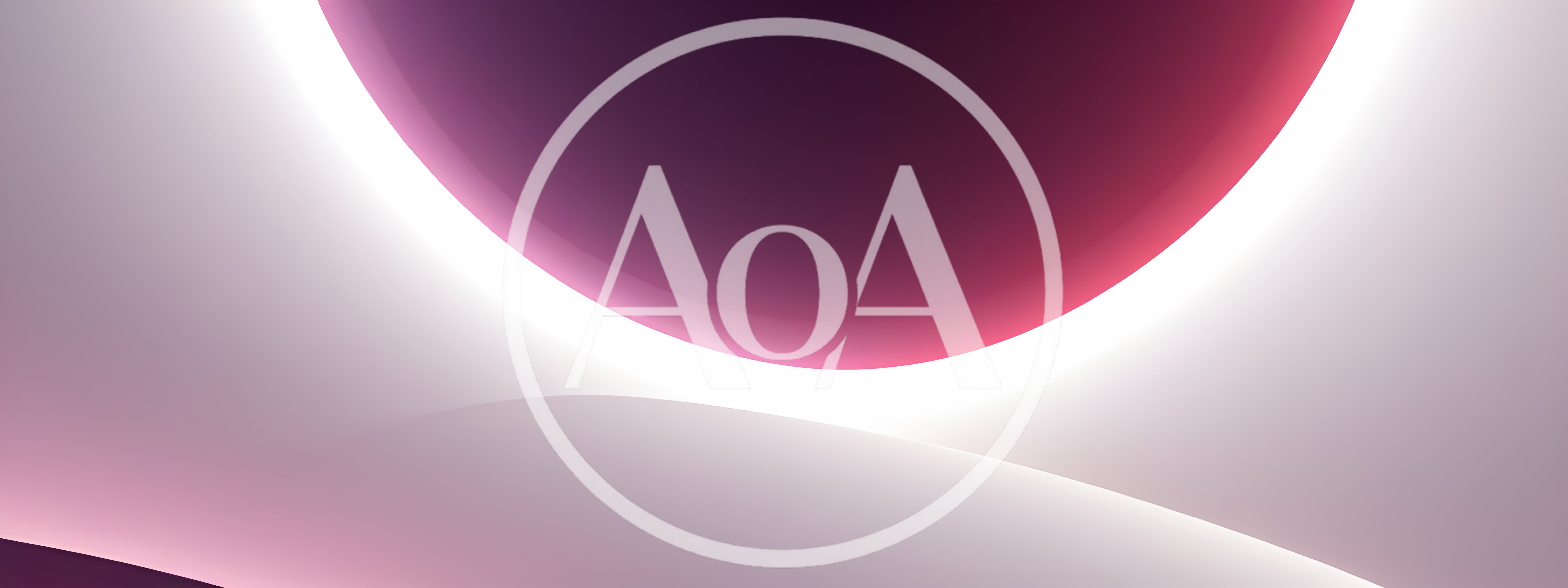 Abstract Minimalist Background With Glowing Pink Curved Shapes