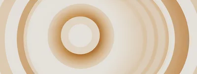 Abstract Concentric Circles In Soft Beige Tones