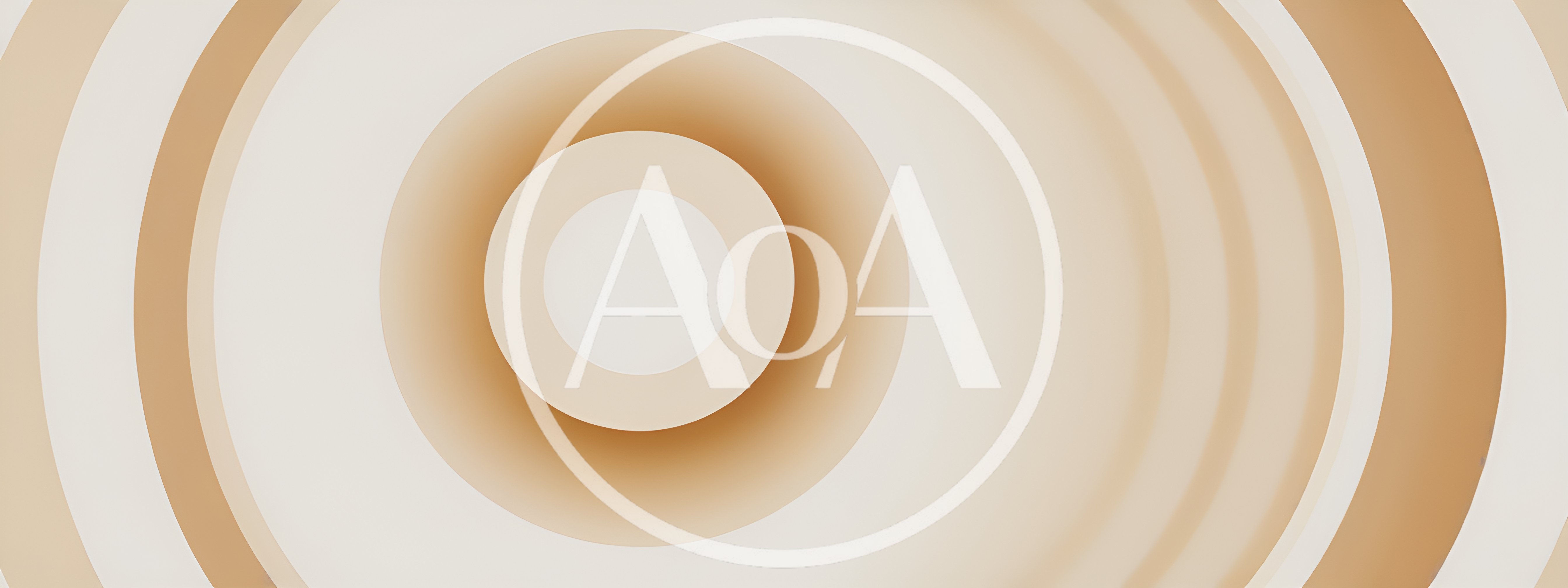 Abstract Concentric Circles In Soft Beige Tones