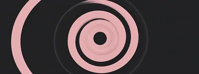 Abstract Pink Spiral Graphic On Dark Background