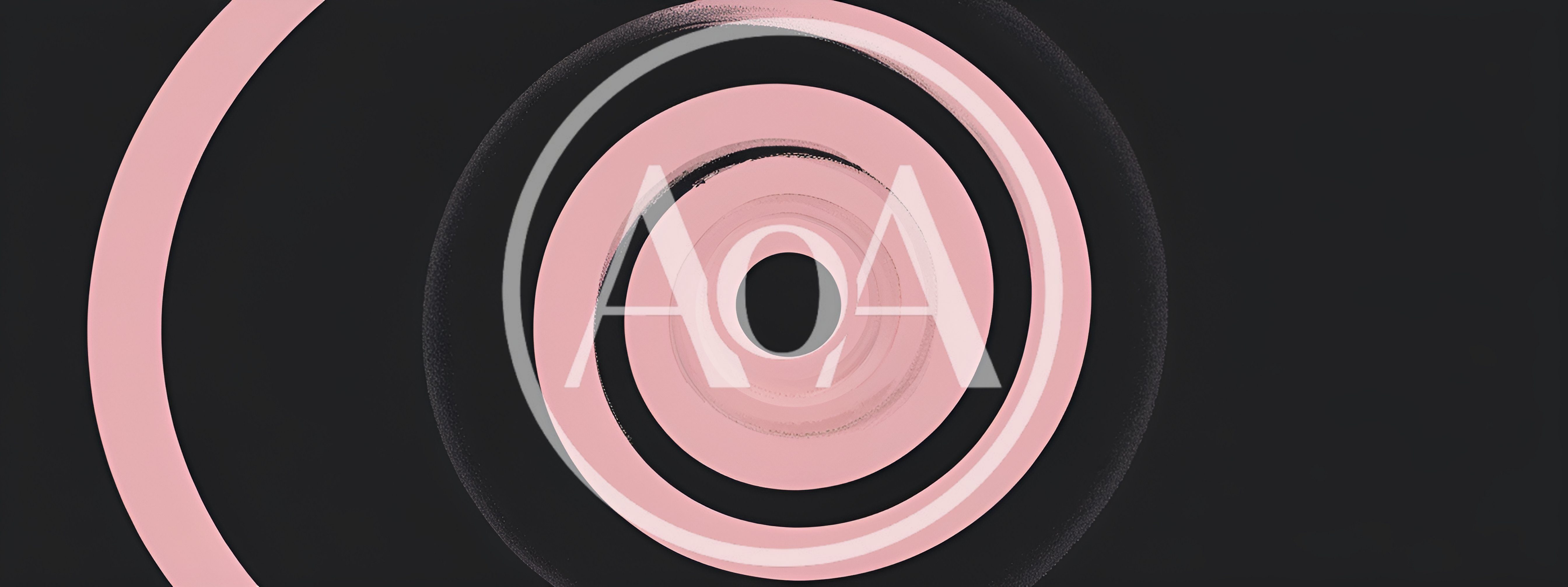 Abstract Pink Spiral Graphic On Dark Background