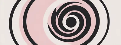 Abstract Pink And Black Swirling Spiral Graphic Background