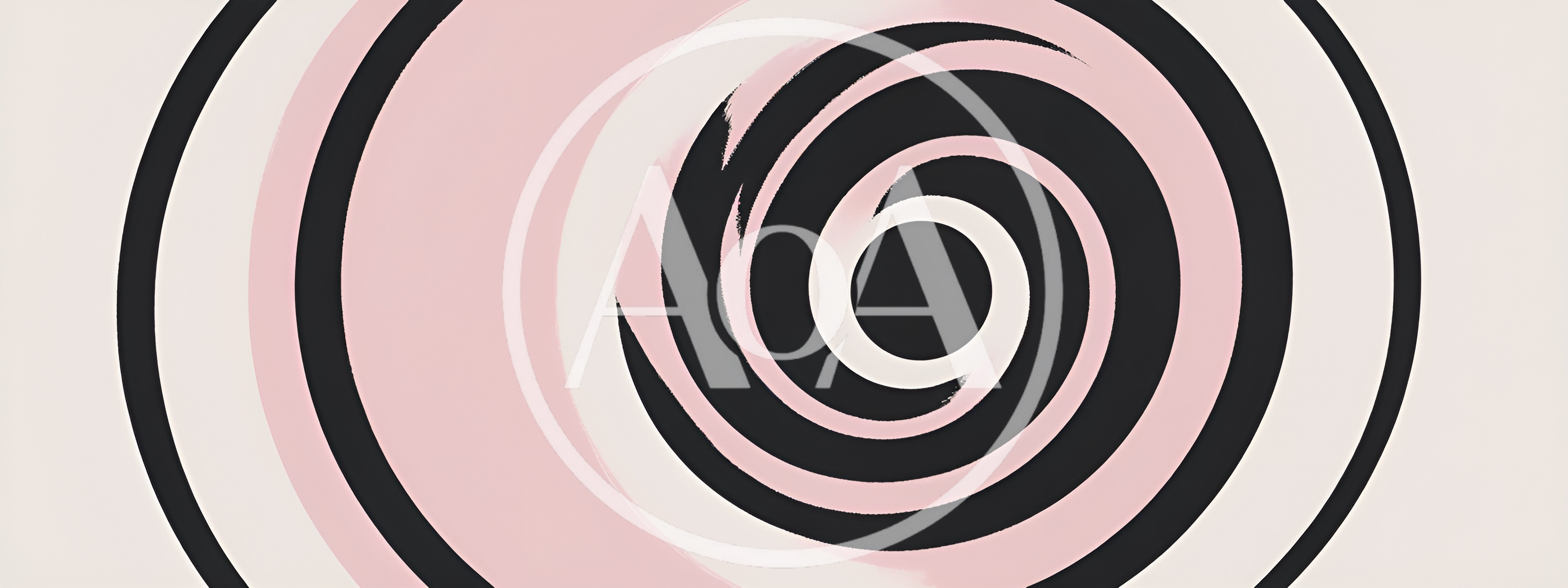 Abstract Pink And Black Swirling Spiral Graphic Background