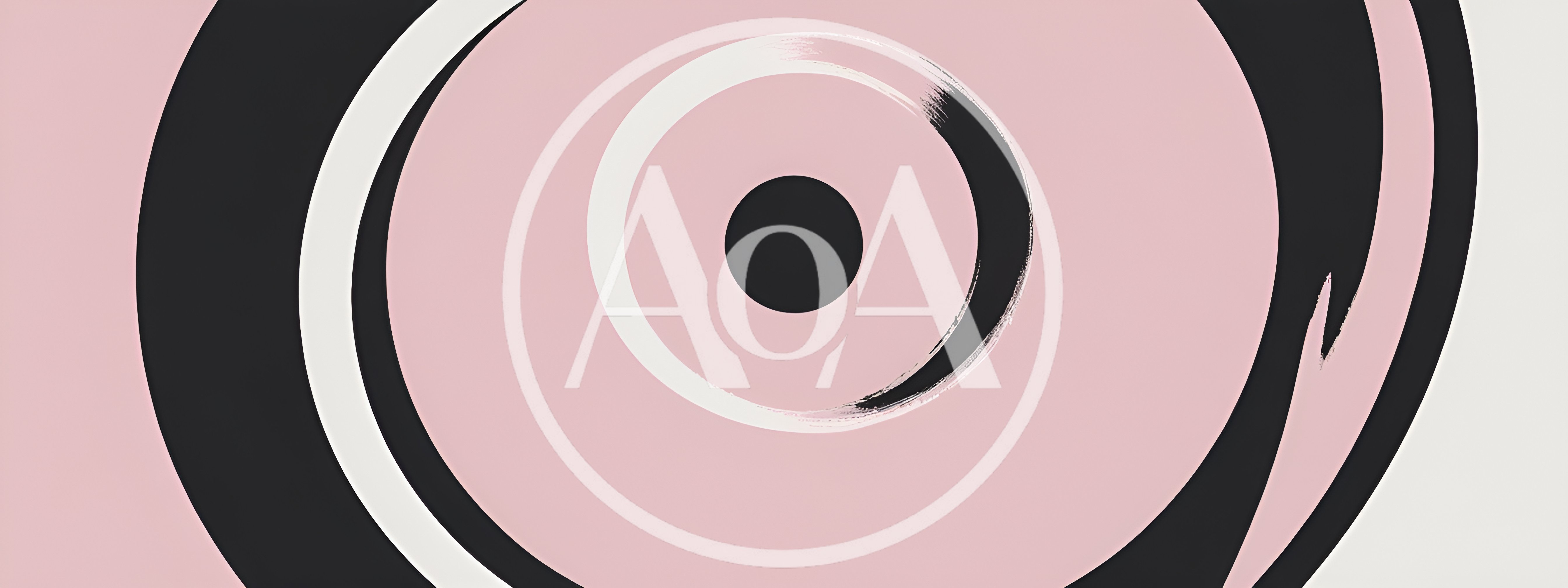Abstract Concentric Circles With Brush Stroke Texture