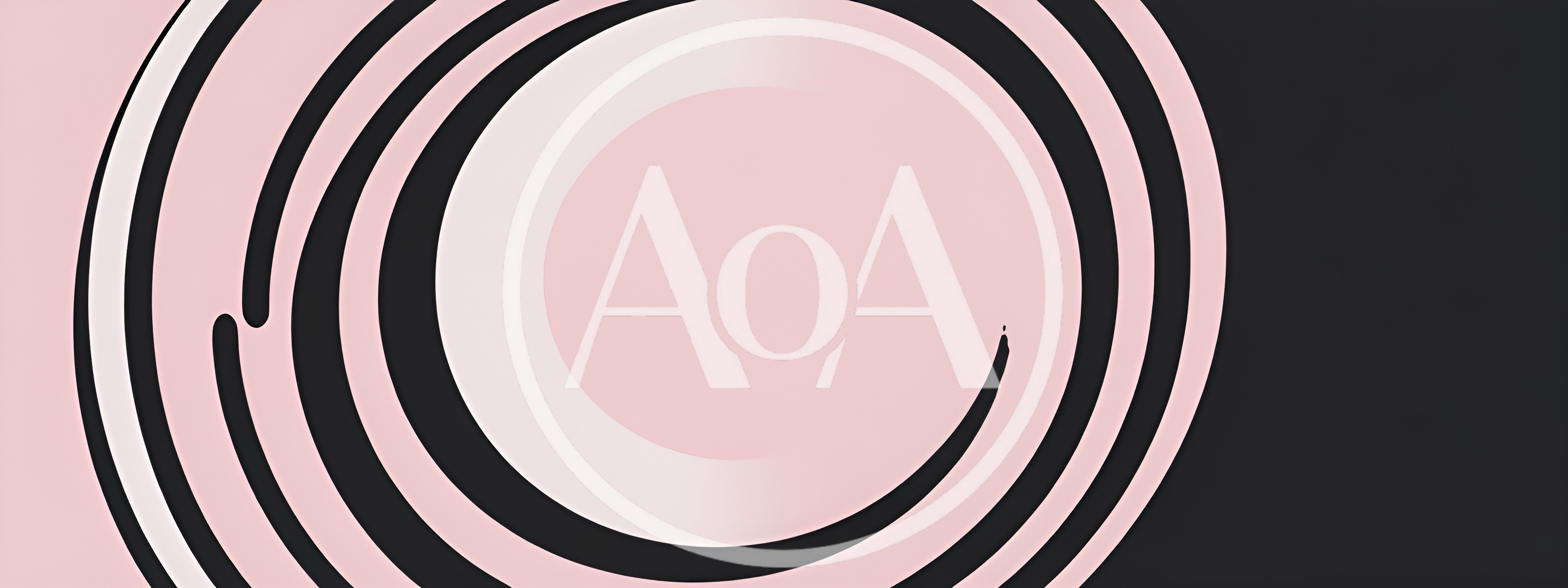Abstract Pink And Black Circular Graphic Background