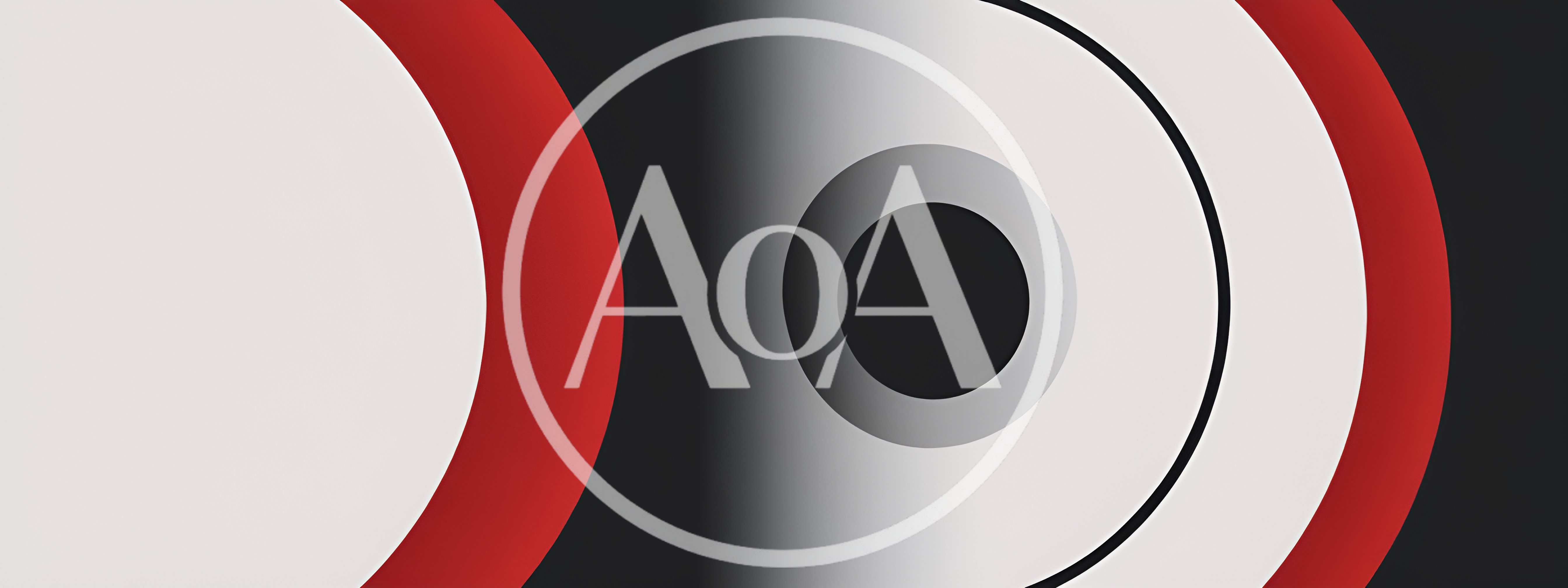 Abstract Geometric Background With Concentric Circles And Red Accents