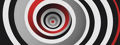 Abstract Concentric Circles Spiral Motion Background