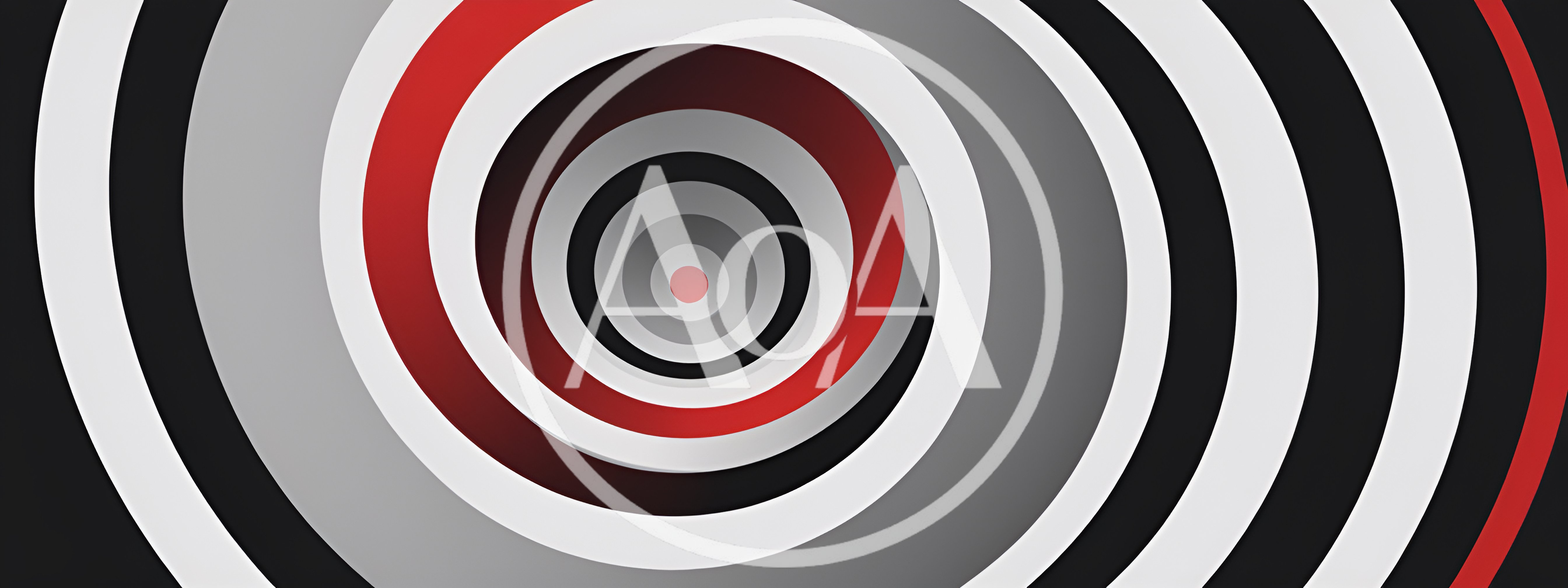 Abstract Concentric Circles Spiral Motion Background