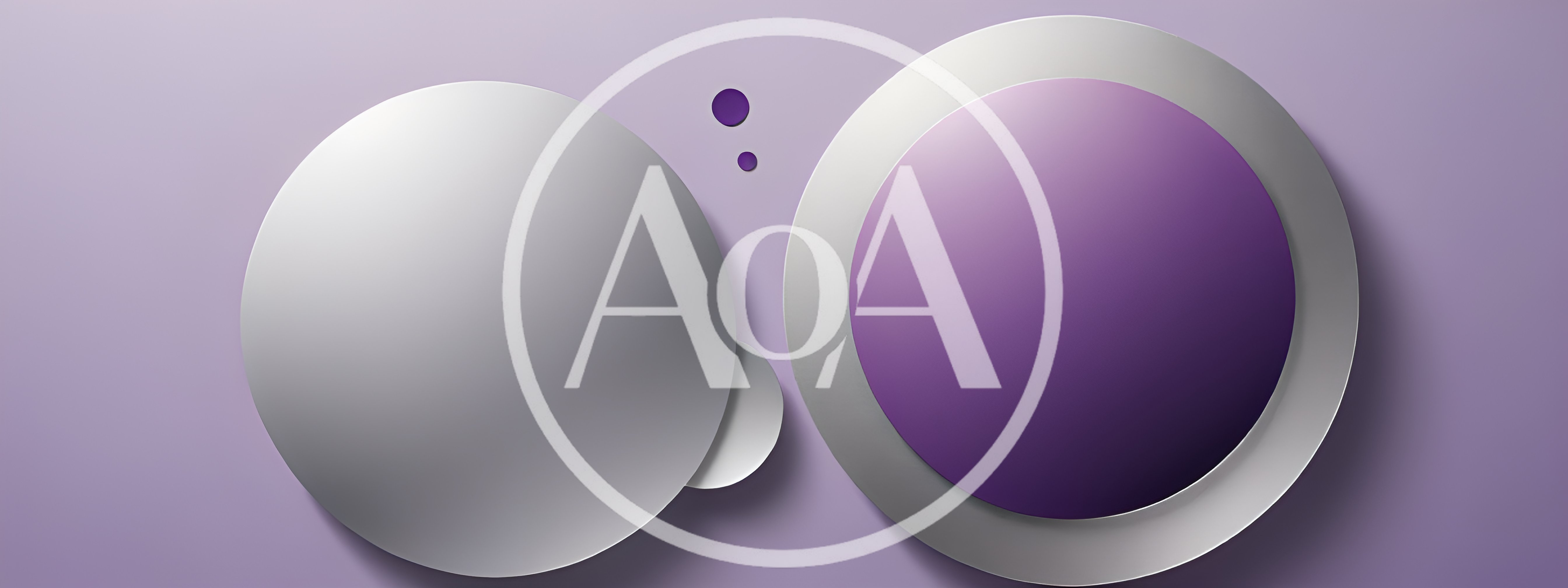 Abstract Purple And Silver Circular Geometric Shapes