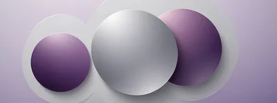 Abstract Background With Three Overlapping Spheres