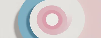 Abstract 3D Background With Concentric Circles And Soft Colors