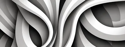 Abstract 3D Background With Flowing White Curves