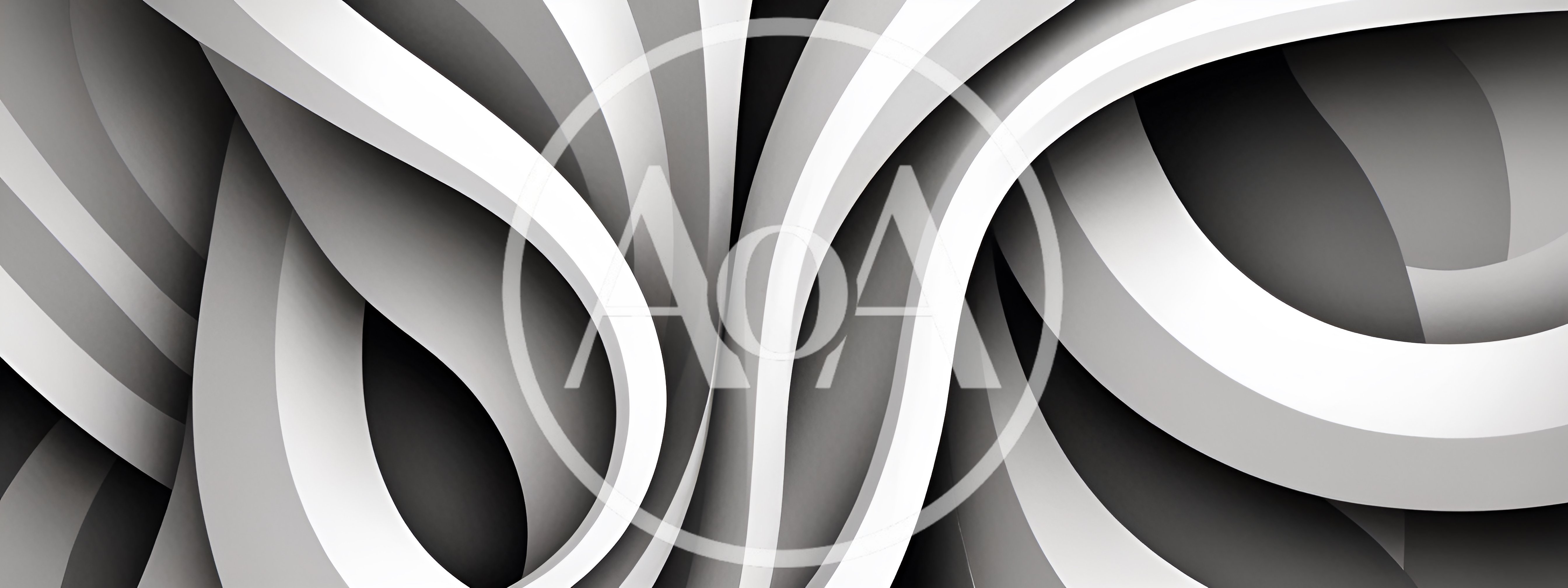 Abstract 3D Background With Flowing White Curves