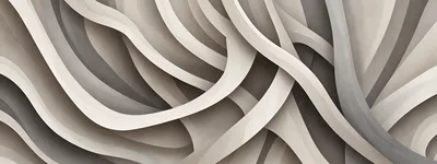 Abstract Flowing Curves In Neutral Tones