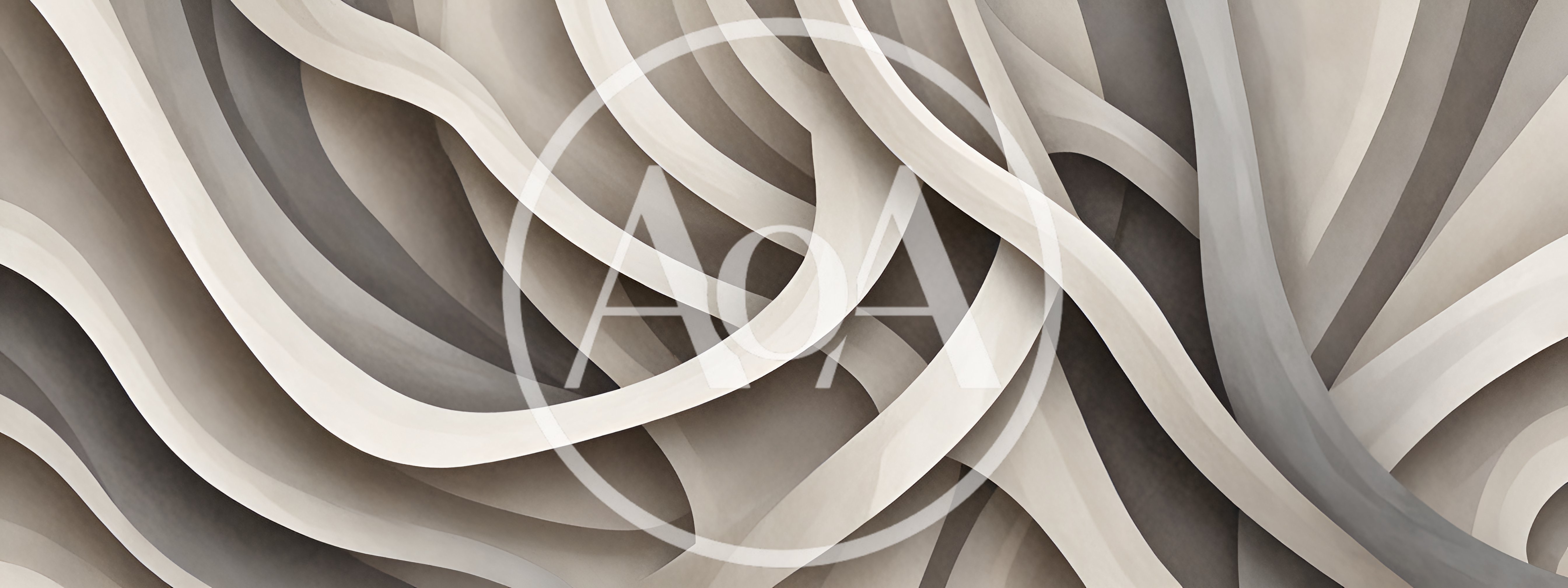 Abstract Flowing Curves In Neutral Tones