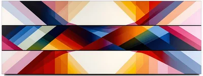 Abstract Geometric Pattern With Vibrant Multicolored Diagonal Stripes