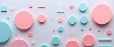 Abstract 3D Geometric Shapes Background
