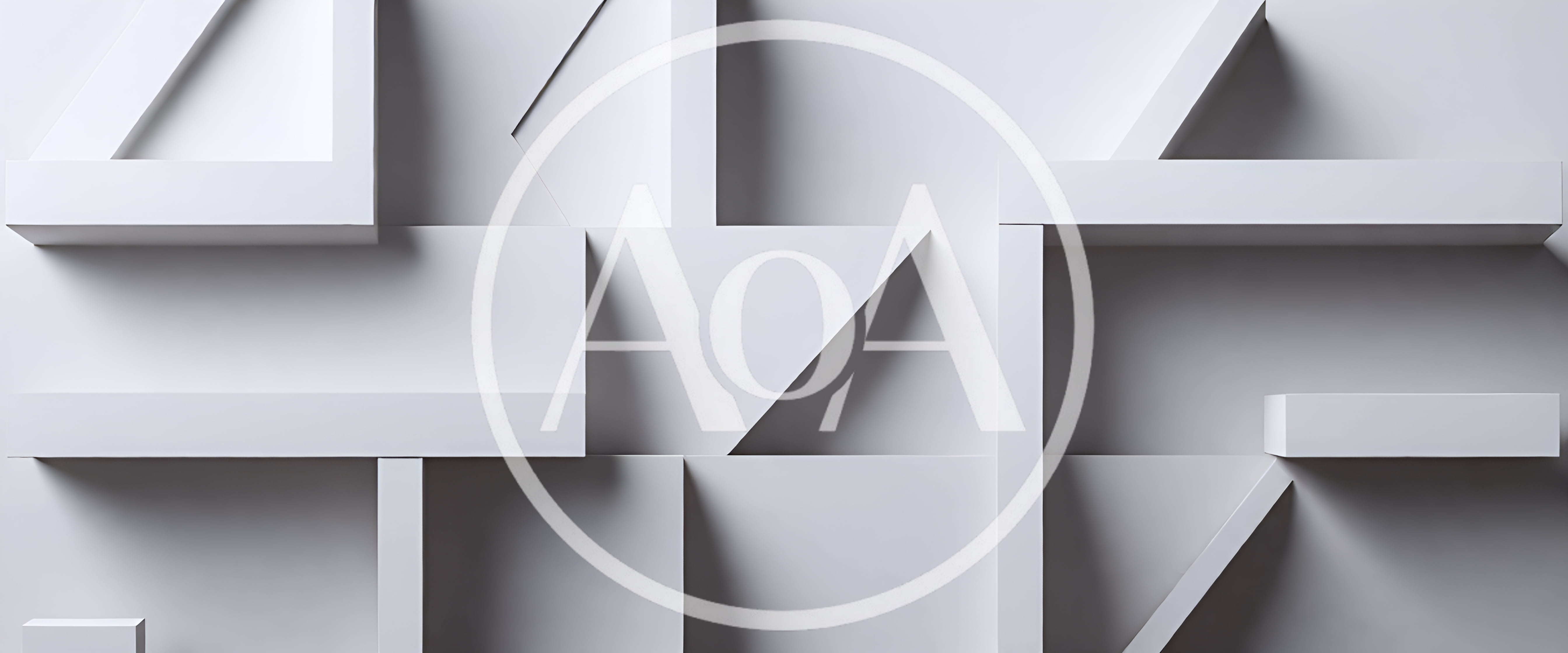 Abstract Geometric White 3D Architectural Structure