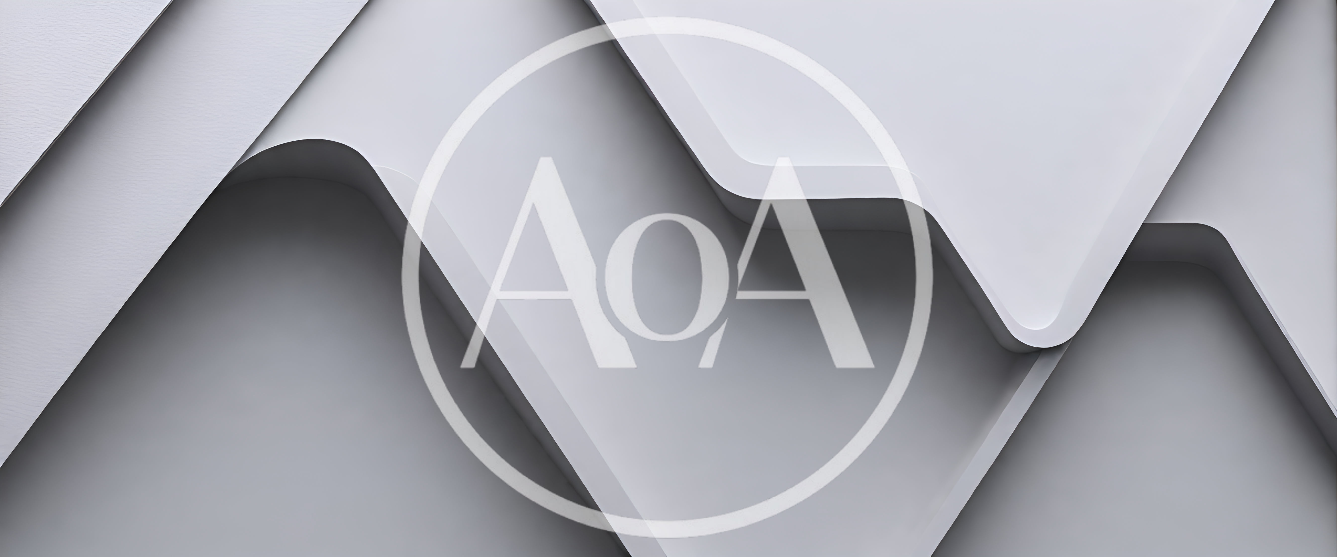 Abstract Minimalist White Geometric Layered Background