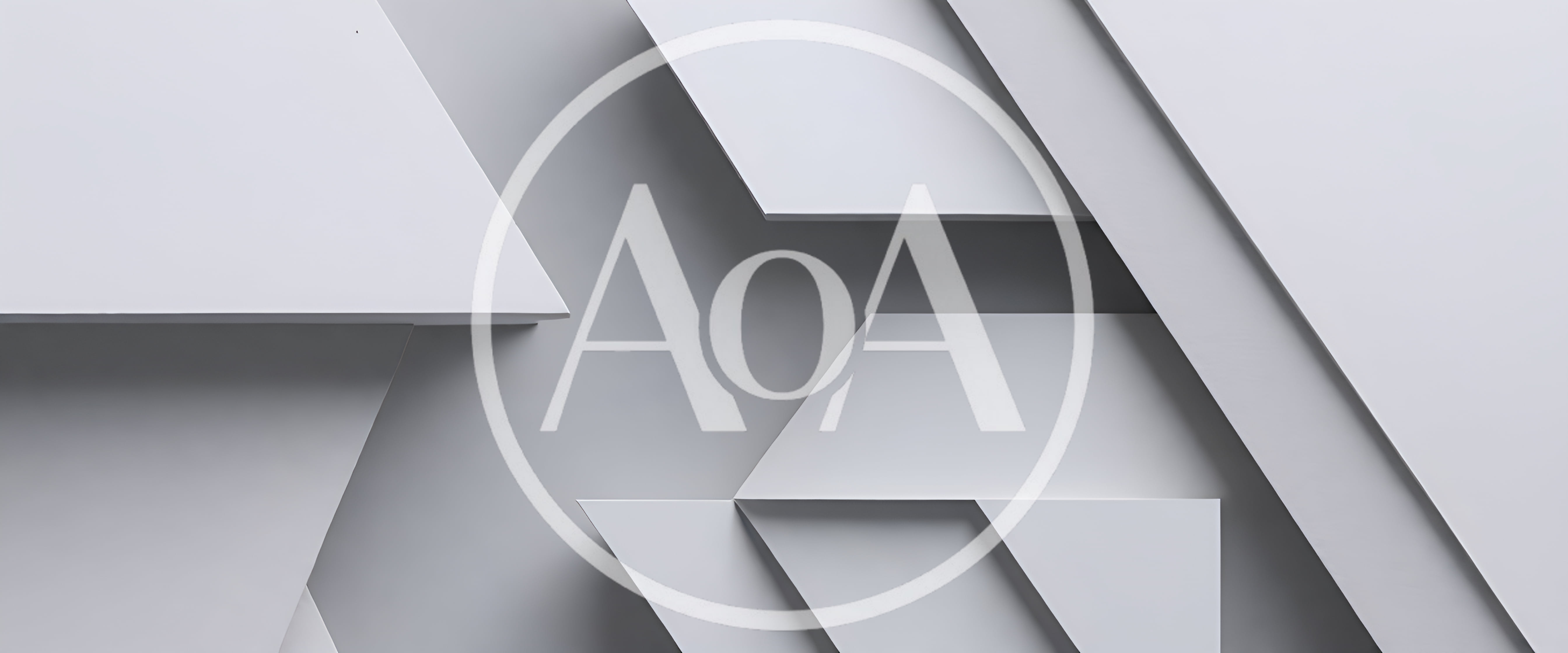 Abstract Geometric White Shapes With Soft Shadows