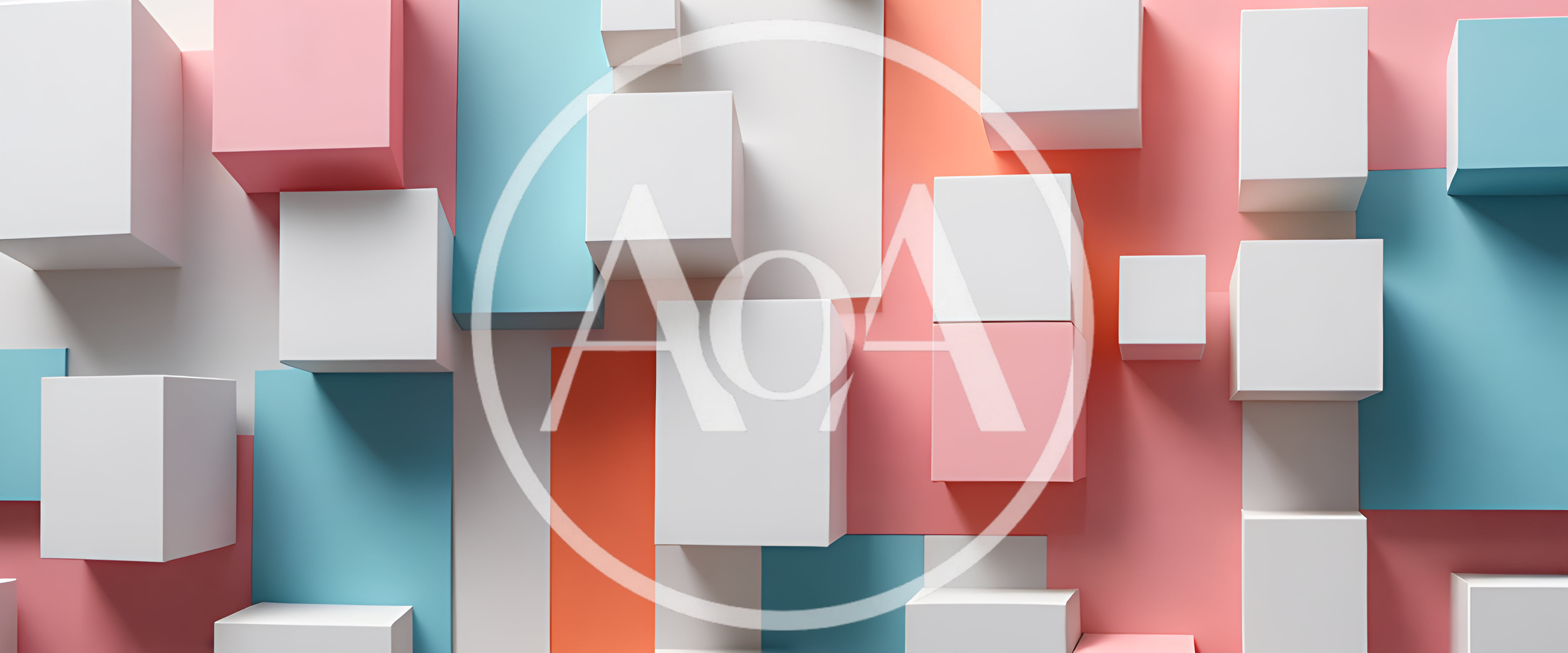Abstract 3D Geometric Cubes Background