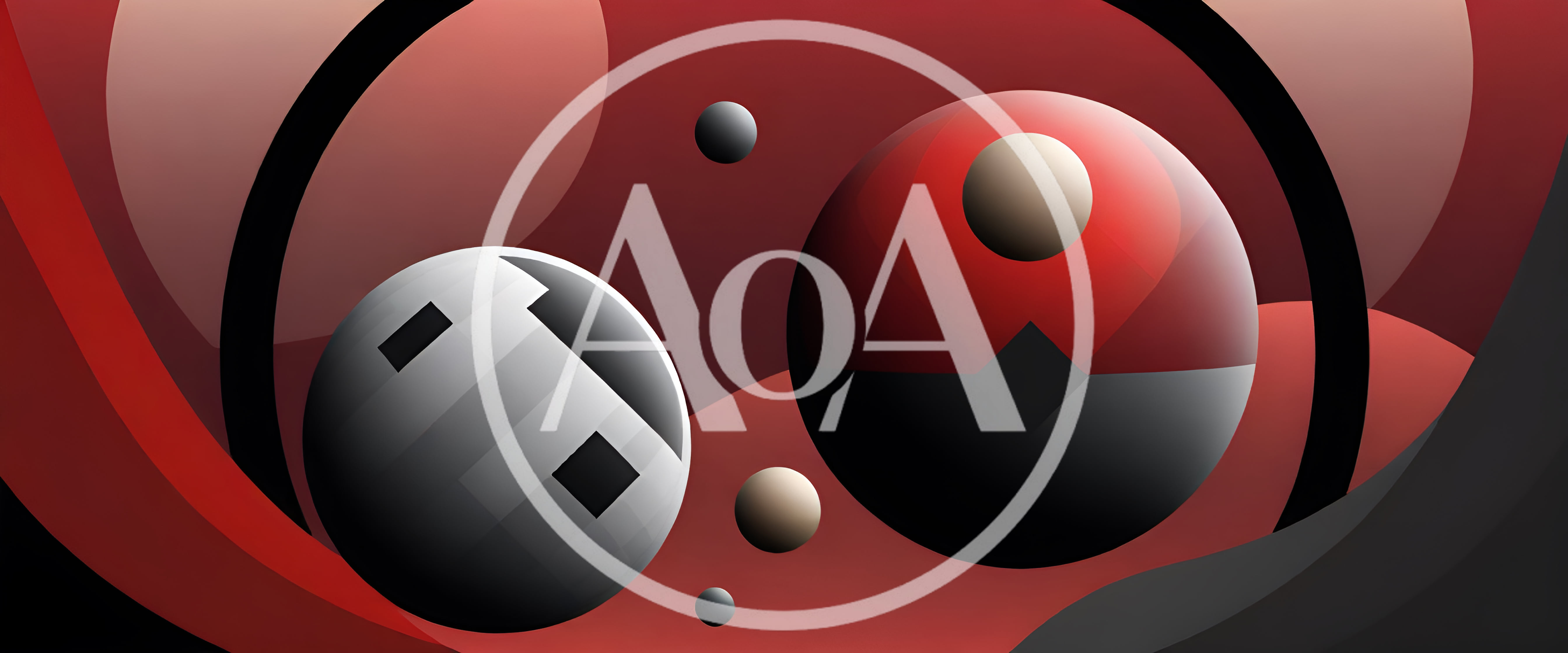 Abstract Digital Art Featuring Spheres And Geometric Shapes