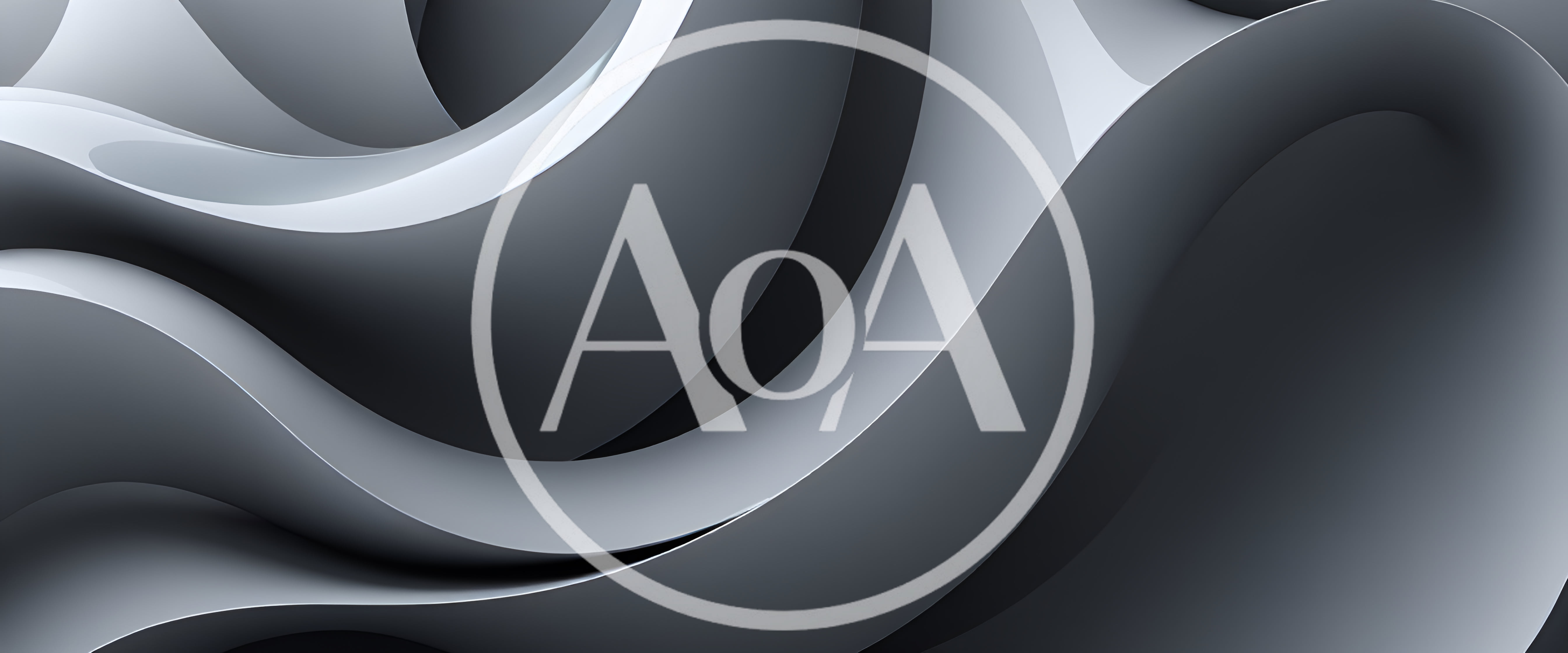 Abstract 3D Rendered Smooth Grey Wavy Surfaces
