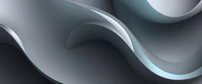 Abstract 3D Rendered Grey Curved Wave Background