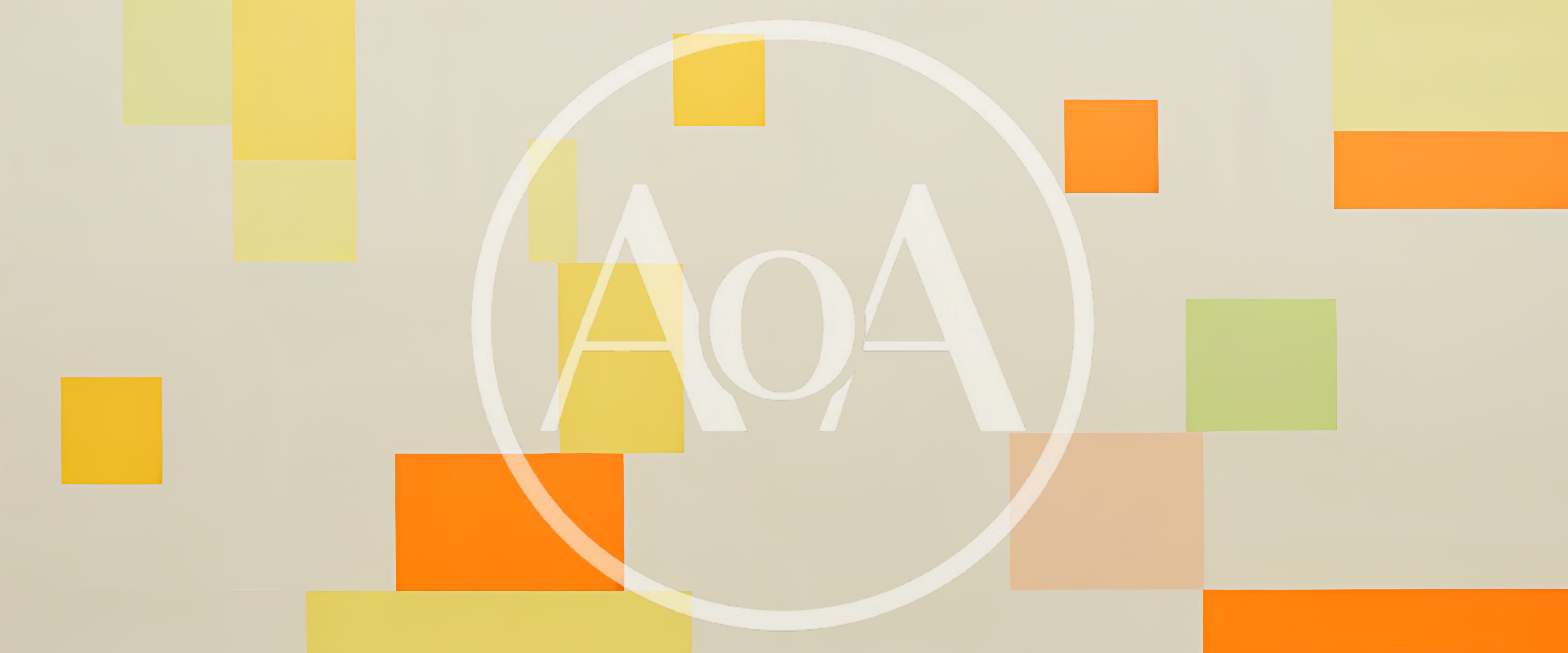 Abstract Geometric Composition With Colorful Rectangles And Squares