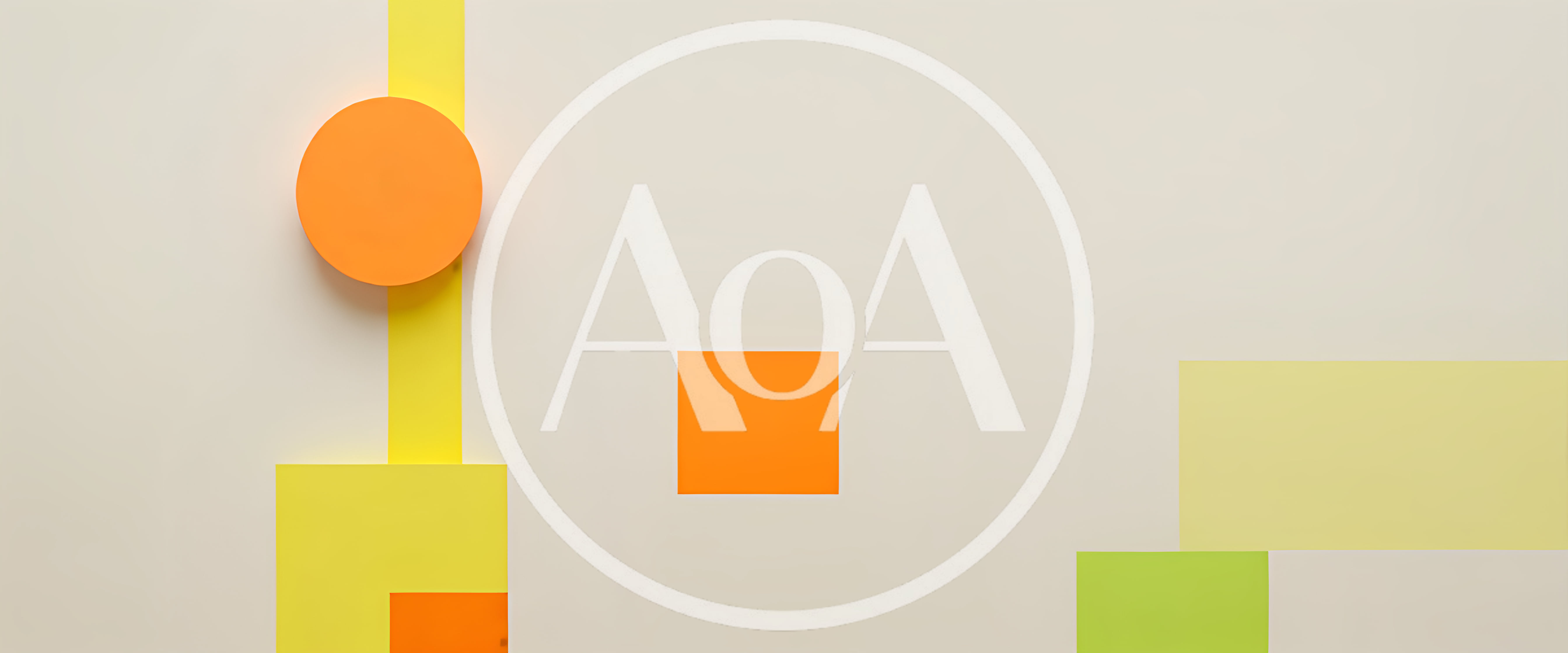 Abstract Geometric Shapes On A Minimalist Background