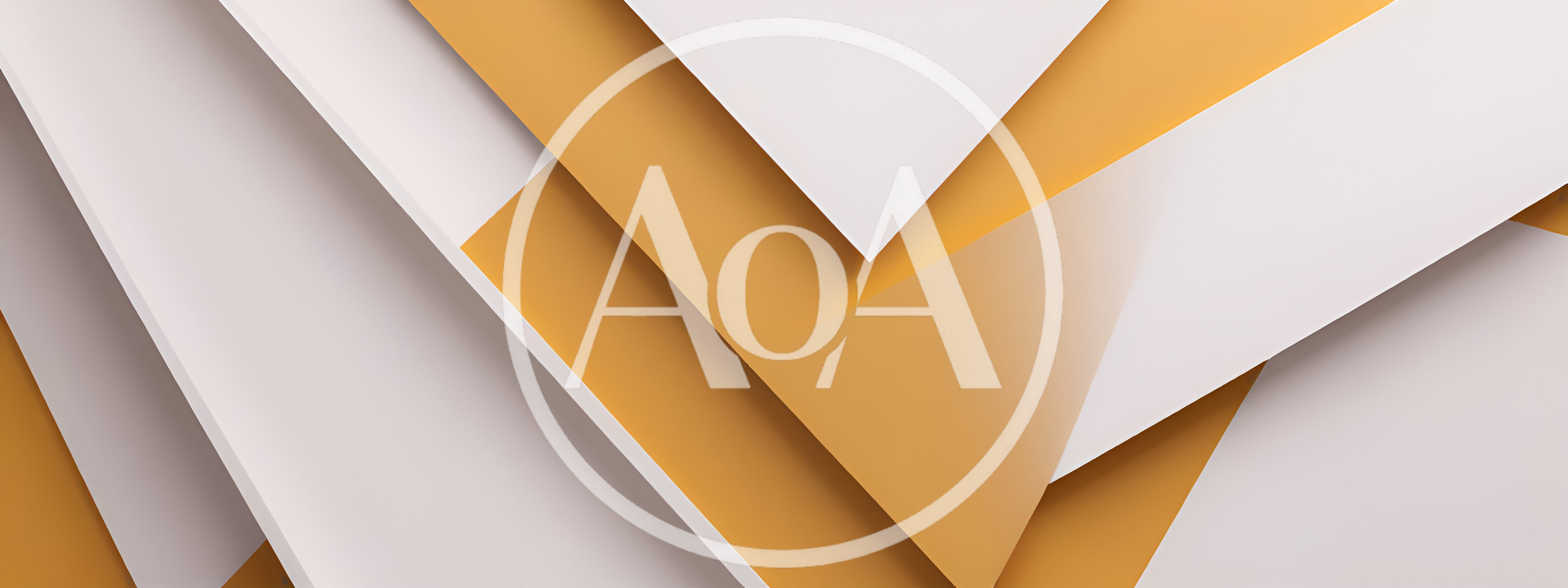 Abstract Geometric Background With Overlapping White And Yellow Planes