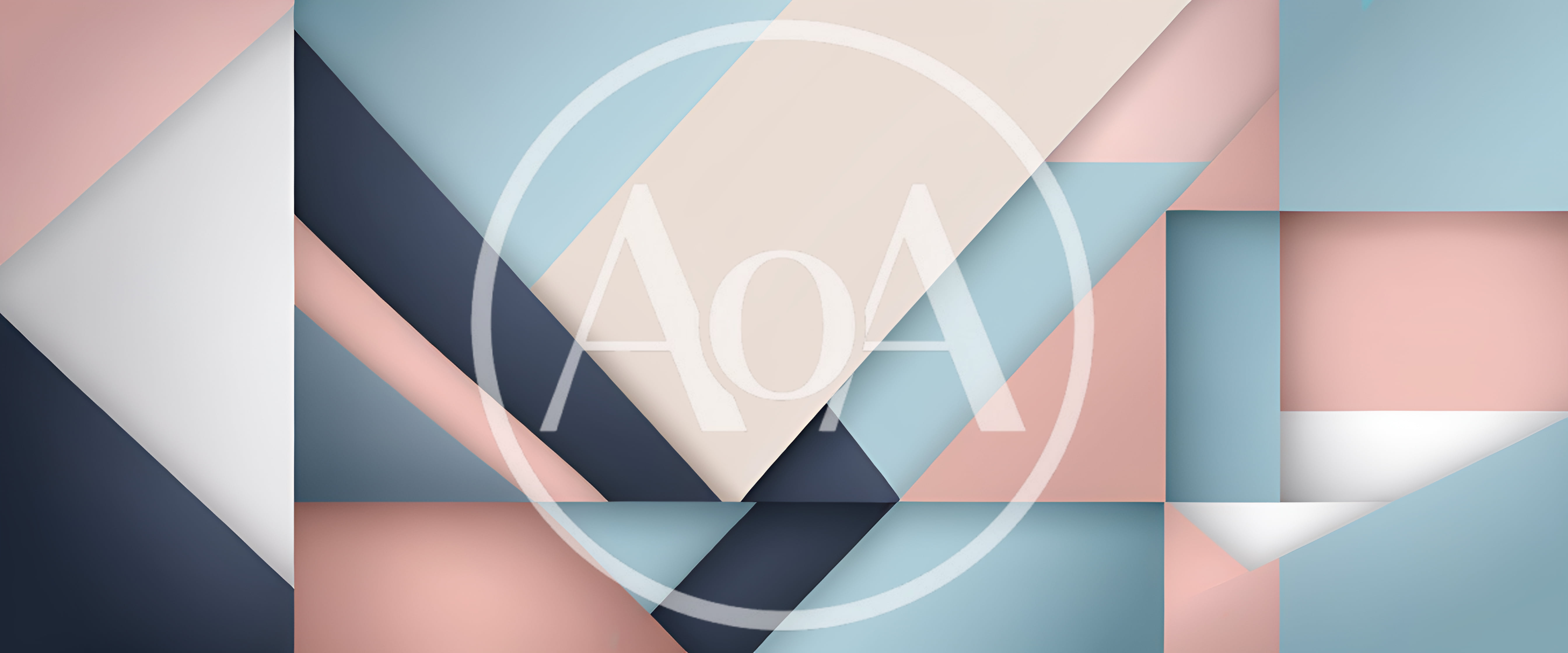 Abstract Geometric Background With Pastel And Dark Shapes