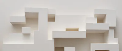 Abstract Geometric White Architectural Structure Background